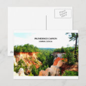 De CANION van de VOORZIENIGHEID - Lumpkin, Georgië Briefkaart (Voorkant / Achterkant)