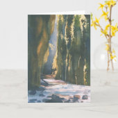 De Canion van Oneonta, Wenskaart Kaart (Gele Bloem)