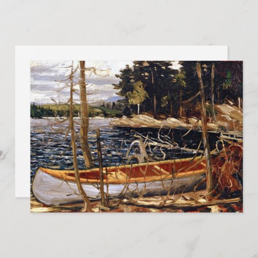 De Canoe, mooie kunst van Tom Thomson (Voorkant / Achterkant)