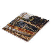 De Canoe, mooie kunst van Tom Thomson Tegeltje (Zijkant)