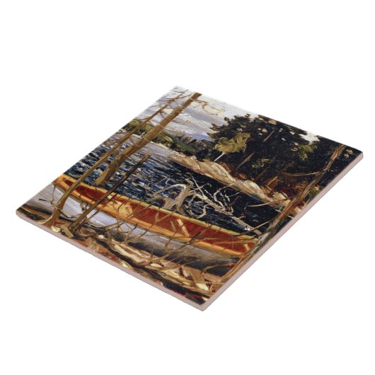 De Canoe, mooie kunst van Tom Thomson Tegeltje (Zijkant)