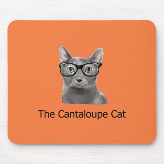 De Cantaloupe kat Logo Mousepad Muismat (Voorkant)