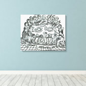 De Canterbury Pilgrims Canvas Afdruk (Insitu (Houten vloer))