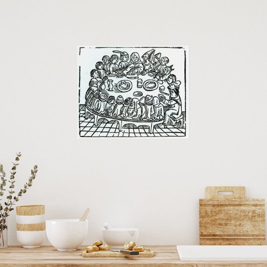 De Canterbury Pilgrims Poster (Keuken)