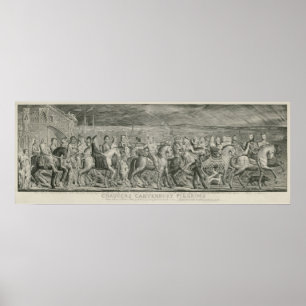 De Canterbury Pilgrims van William Blake Poster