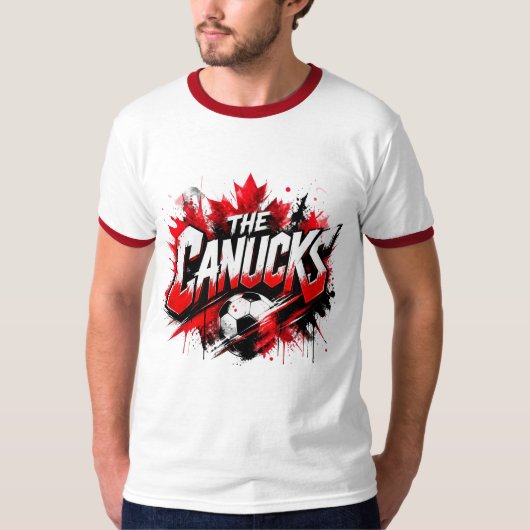 de Canucks - Canada's nationale team bijnaam T-shirt (Voorkant)