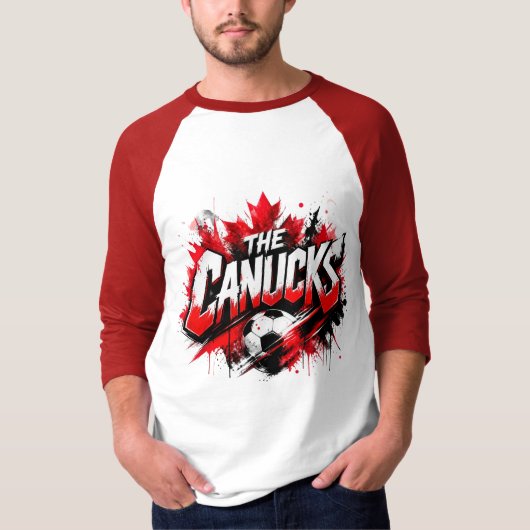 de Canucks - Canada's nationale team bijnaam T-shirt (Voorkant)