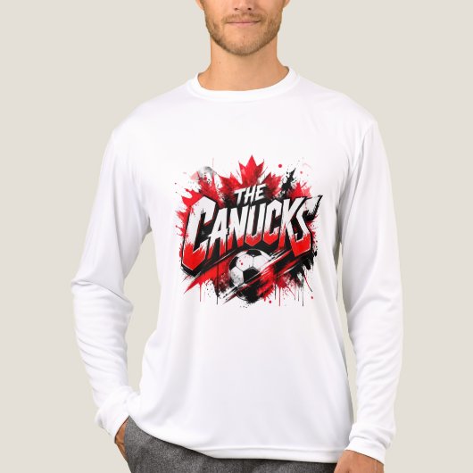 de Canucks - Canada's nationale team bijnaam Tri-Blend Shirt (Voorkant volledig)