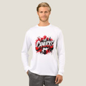 de Canucks - Canada's nationale team bijnaam Tri-Blend Shirt (Voorkant)