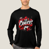 de Canucks - Canada's nationale team bijnaam Tri-Blend Shirt (Voorkant volledig)