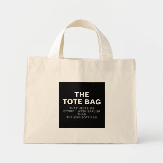 De Canvas tas Retirement Parody Black (Voorkant)