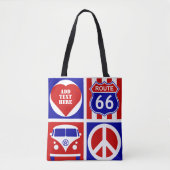 De Canvas tas Retro Camper Van Life personaliseren (Voorkant)