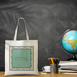 De Canvas tas van de Bright Modern Floral Teacher