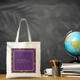 De Canvas tas van de Bright Modern Floral Teacher