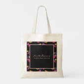 De Canvas tas van de Bright Modern Floral Teacher (Achterkant)