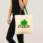 De Canvas tas van de groene Apple-leraar (Voorkant (product))