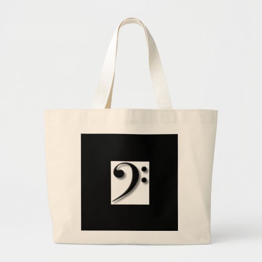 De Canvas tas van de pas Clef voor Muziek en meer (Voorkant)