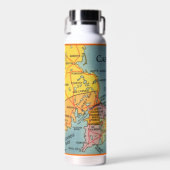 De Cape - Cape Cod Massachusetts kaart Waterfles (Voorkant)