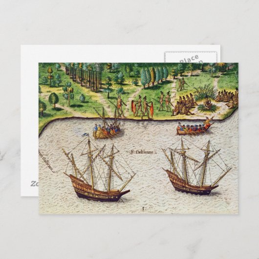 De Cape Florida en de Dolphin Briefkaart (Voorkant / Achterkant)