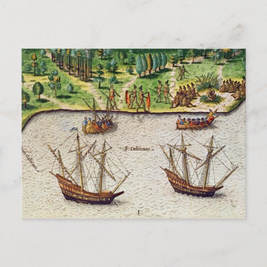 De Cape Florida en de Dolphin Briefkaart (Voorkant)