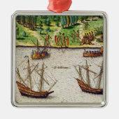 De Cape Florida en de Dolphin Metalen Ornament (Voorkant)