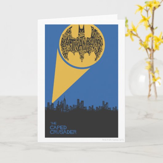 De Caped Crusader Kaart (Gele Bloem)