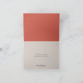 De capricieuze Afstuderen danken u: Rood Bedankkaart (Binnen)