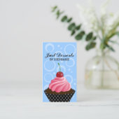 De capricieuze Bakkerij van Cupcake van de Kers Visitekaartje (Staand voorkant)