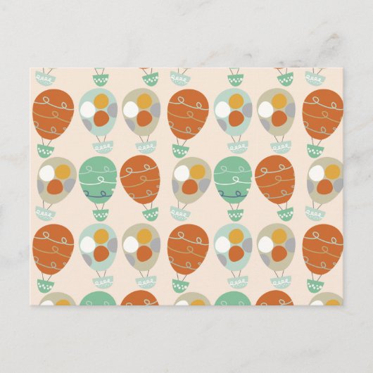 De capricieuze Ballons van de Hete Lucht Briefkaart (Voorkant)