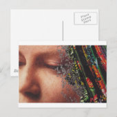 De capricieuze Collage van de Kunst van de Vrouw Briefkaart (Voorkant / Achterkant)