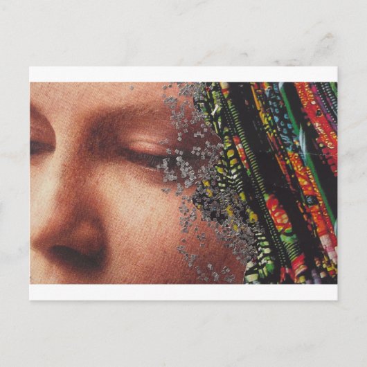 De capricieuze Collage van de Kunst van de Vrouw Briefkaart (Voorkant)