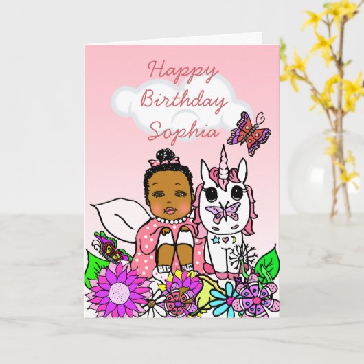 De capricieuze Volks Gelukkige Verjaardag van het Kaart (Gele Bloem)