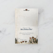 De capricieuze VolksKaart van de Foto van Kerstmis Feestdagen Kaart (Binnen)