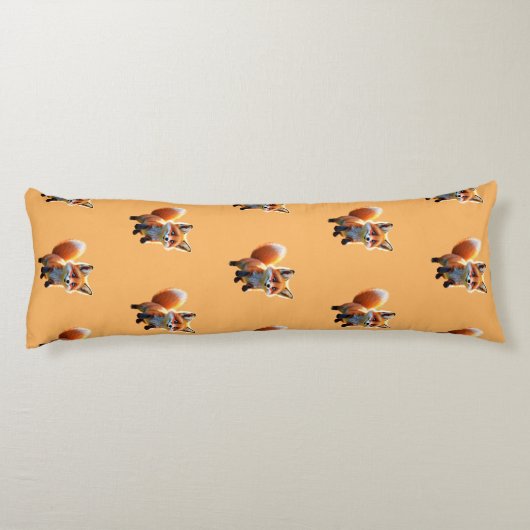 De capriolen van Red Fox Kit Lichaamskussen (Achterkant)