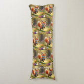 De capriolen van Red Fox Kit Lichaamskussen (Voorkant Verticaal)