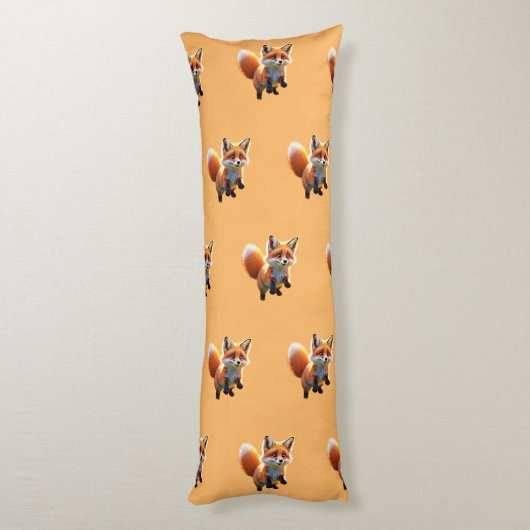 De capriolen van Red Fox Kit Lichaamskussen (Achterkant (Verticaal))