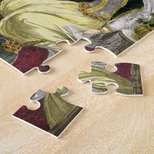 De captive Hebreeuws schreef dat Wachten op Naaman Legpuzzel (Zijkant)