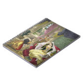 De captive Hebreeuws schreef dat Wachten op Naaman Notitieboek (Linkerzijde)