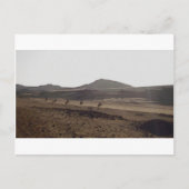 De caravan houdt bewegend briefkaart (Voorkant)