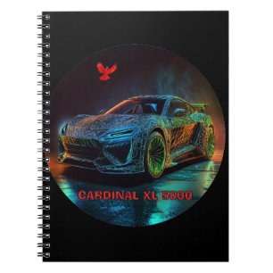 De Cardinal XL5000 Elite sportwagen Notitieboek