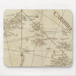 De Caribische eilanden, de Maagdeneilanden Muismat