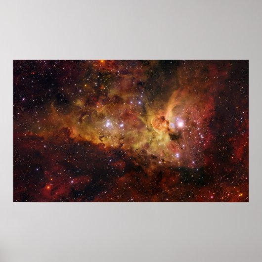 De Carina Nebula Poster (Voorkant)