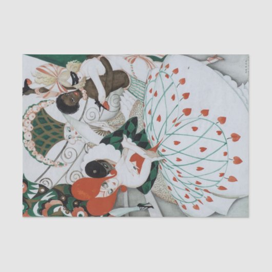 De carnaval van Gerda Wegener Tissuepapier (Voorkant)