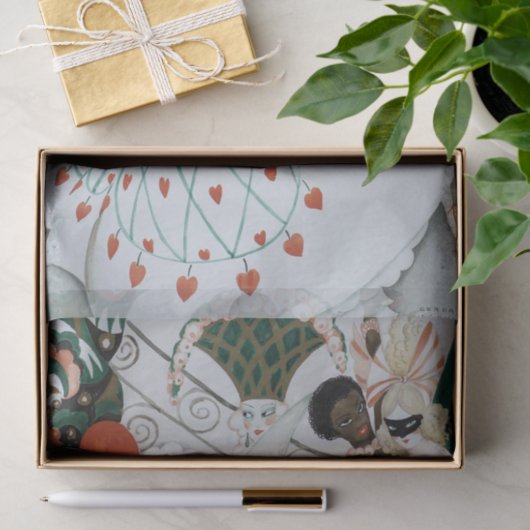 De carnaval van Gerda Wegener Tissuepapier (Geschenk)