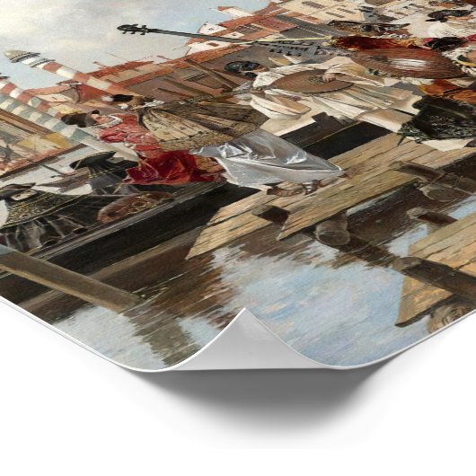 De carnaval, Venetië Poster (Hoek)