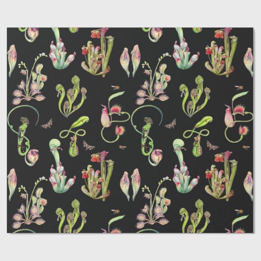 De carnivoren cadeaupapier (Vlak)