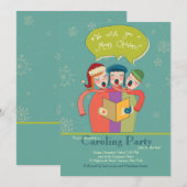 De Carolers Holiday Card Kaart (Voorkant / Achterkant)