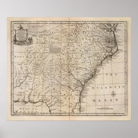 De Carolinas en Georgië Poster (Voorkant)