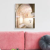 De Carolingian frescoes in de binnenste crypt Canvas Afdruk (Insitu (Woonkamer))