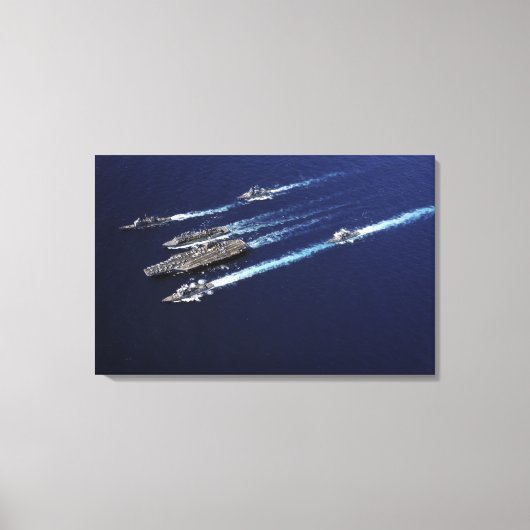 De Carrier Strike Group van Abraham Lincoln Canvas Afdruk (Voorkant)
